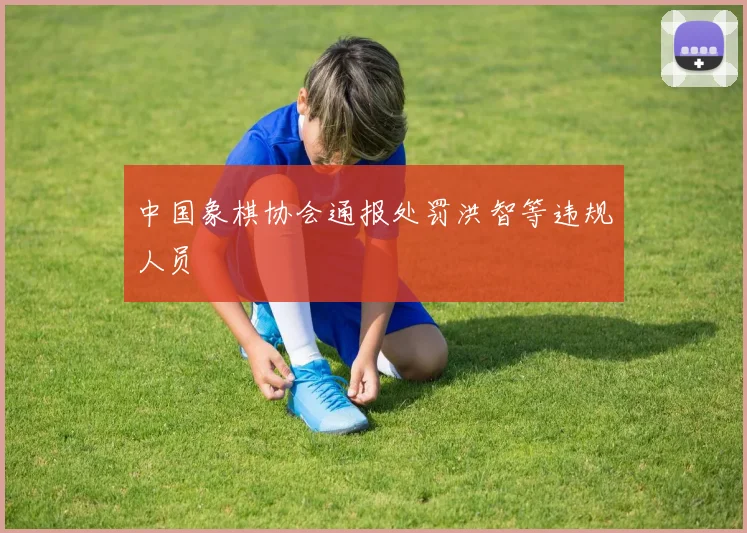 中国象棋协会通报处罚洪智等违规人员