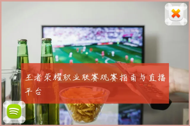 王者荣耀职业联赛观赛指南与直播平台