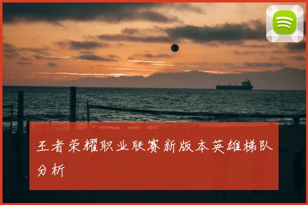 王者荣耀职业联赛新版本英雄梯队分析